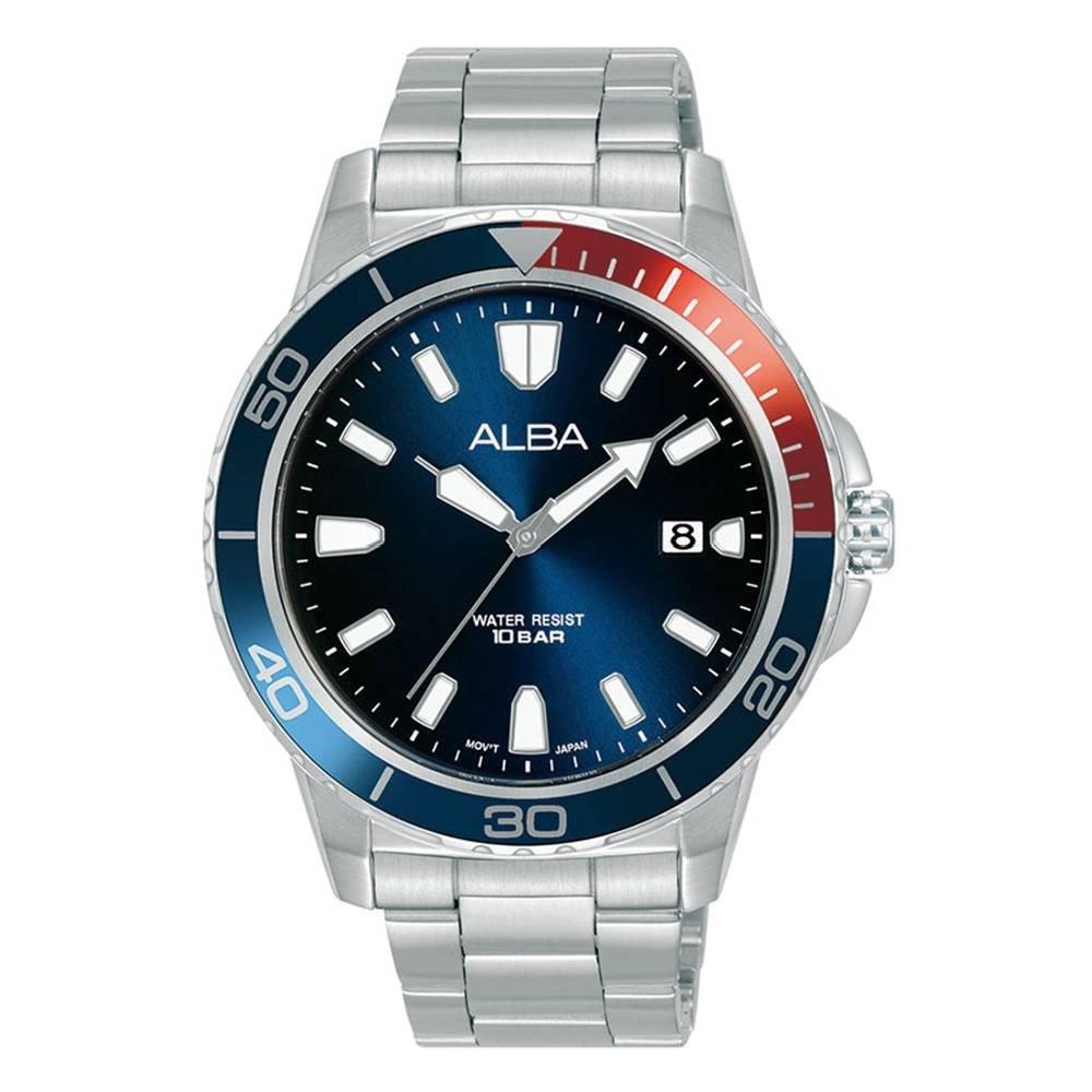 Alba Mechanical Watch for Men, Analog, 42mm, Stainless Steel Strap, AS9U07X1 Silver