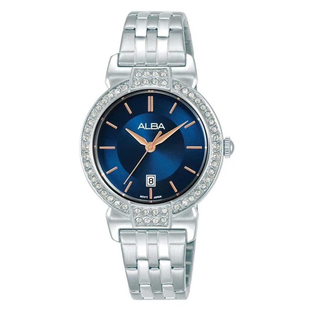 Alba 30mm Fashion Watch for Women, Analog, Stainless steel Band, AH7DA1X1- Silver