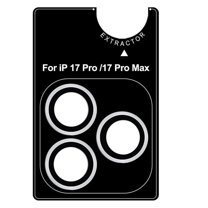 EQ 3D Camera Lens Protector for iPhone 17 Pro/Pro Max – Silver