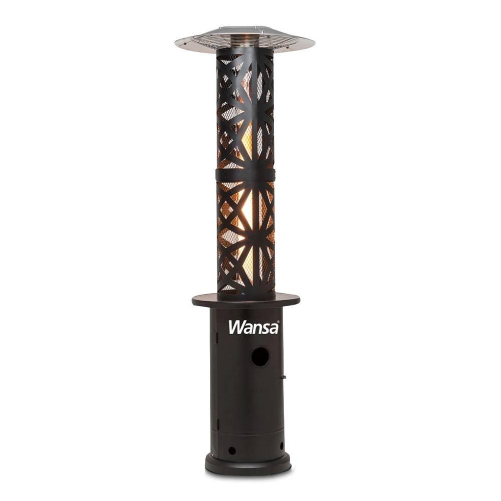 Wansa Glass Tube Patio Heater, H1602 - Black