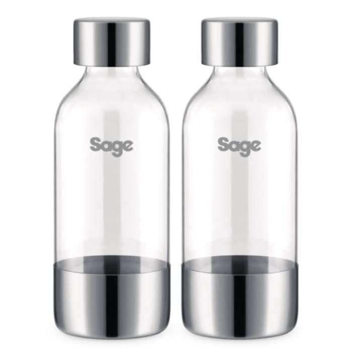 Sage the InFizz Bottles 0.6L , 2PC, SCA002BSS0 - Clear 