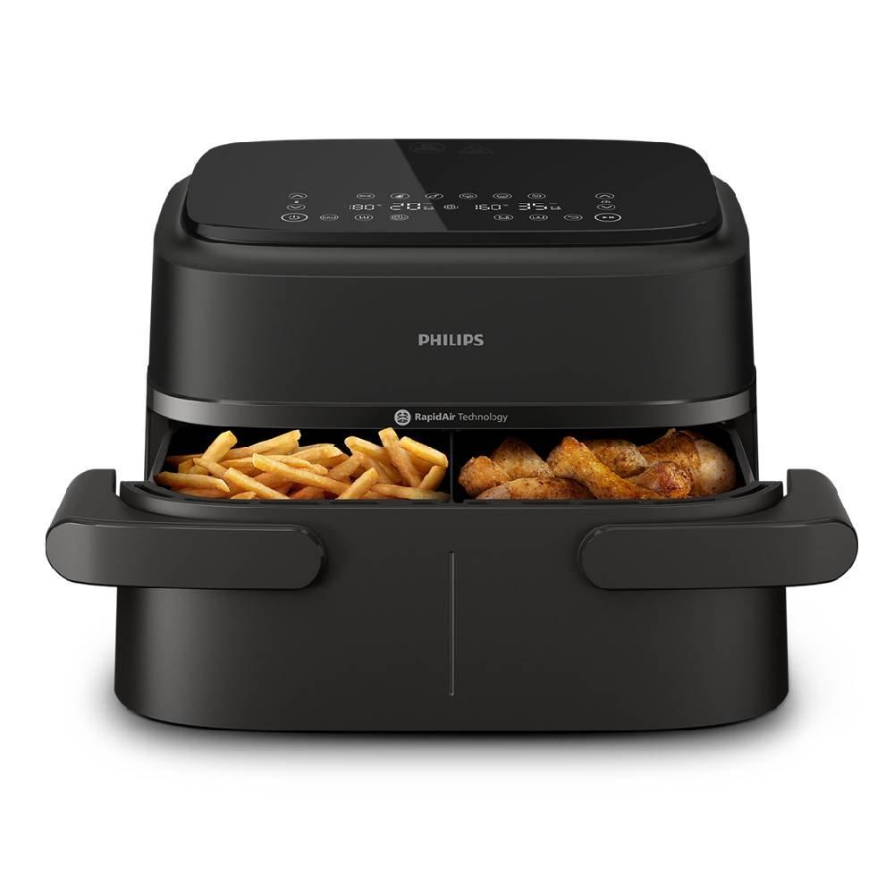 Philips Dual Air Fryer, 2450W, 7.1L, NA150/09 – Black