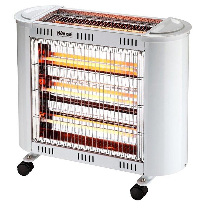 Wansa 4 Lamps Halogen Heater, LX-2800LR - White