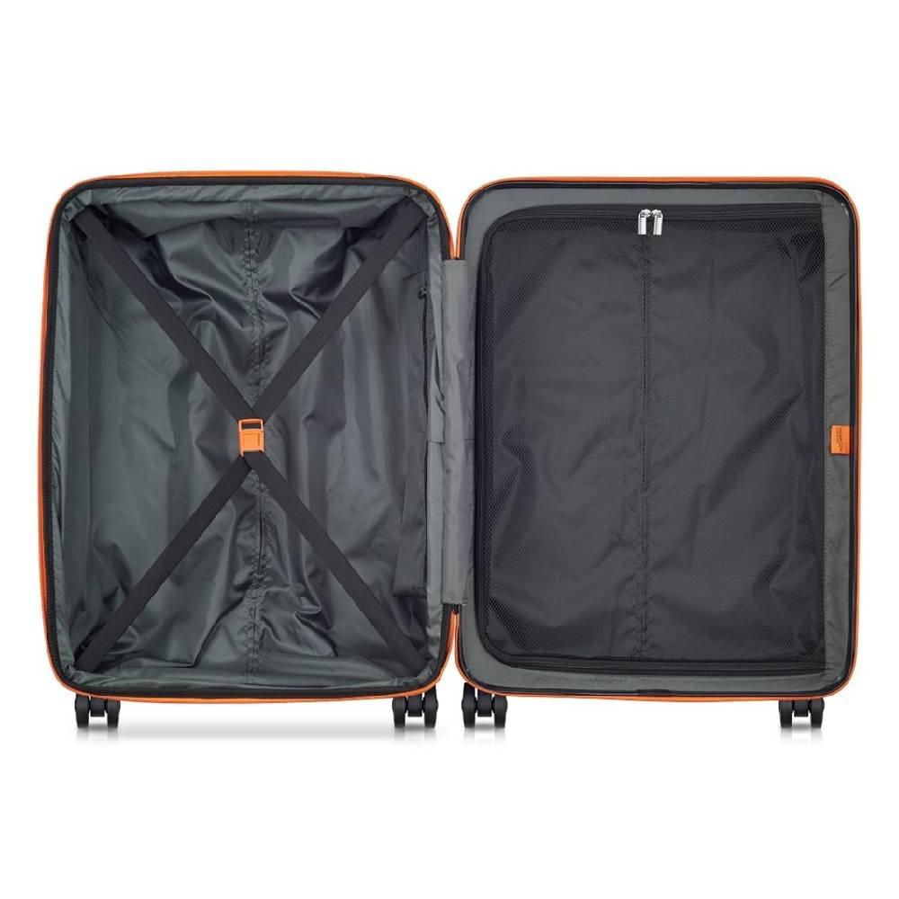 Delsey Citadel 70cm 4 Wheel Hard Luggage, 400581901 – Anthracite&Black