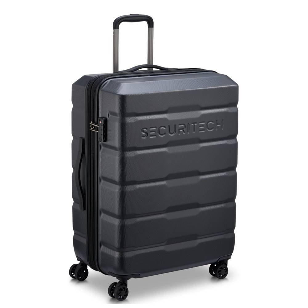 Delsey Citadel 70cm 4 Wheel Hard Luggage, 400581901 – Anthracite&Black