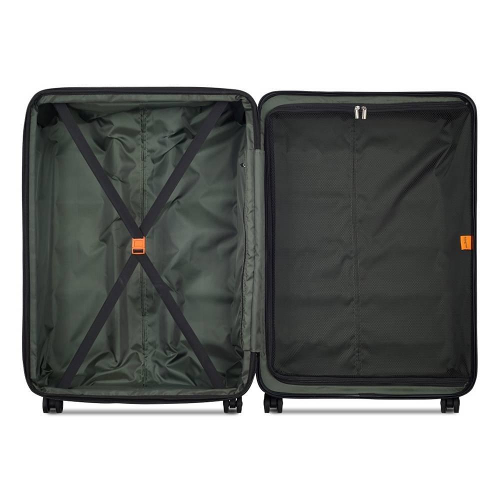 Delsey Citadel 82cm 4 Wheel Hard Luggage, 400583102 - Blue & Black