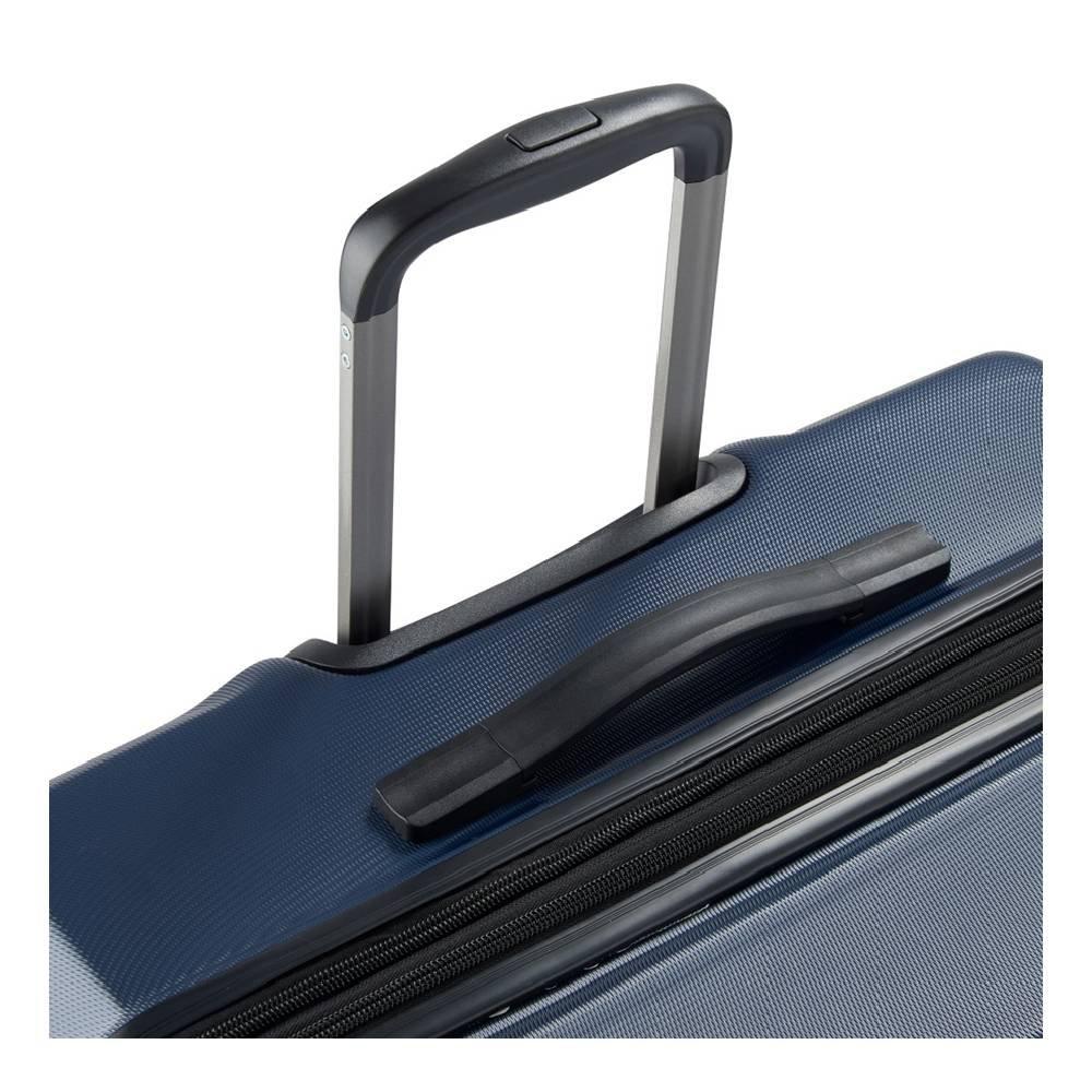 Delsey Citadel 82cm 4 Wheel Hard Luggage, 400583102 - Blue & Black
