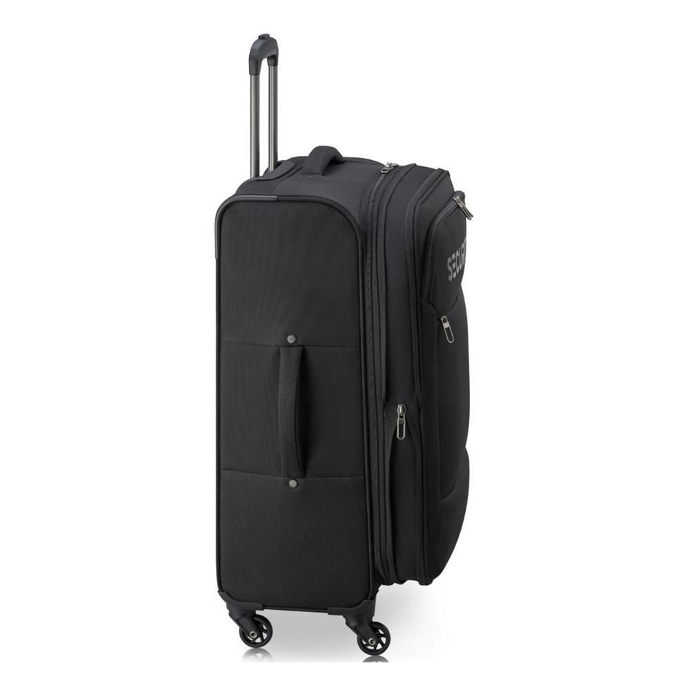 Delsey Vanguard 55cm 4 Wheel Soft Luggage, 400380100– Black