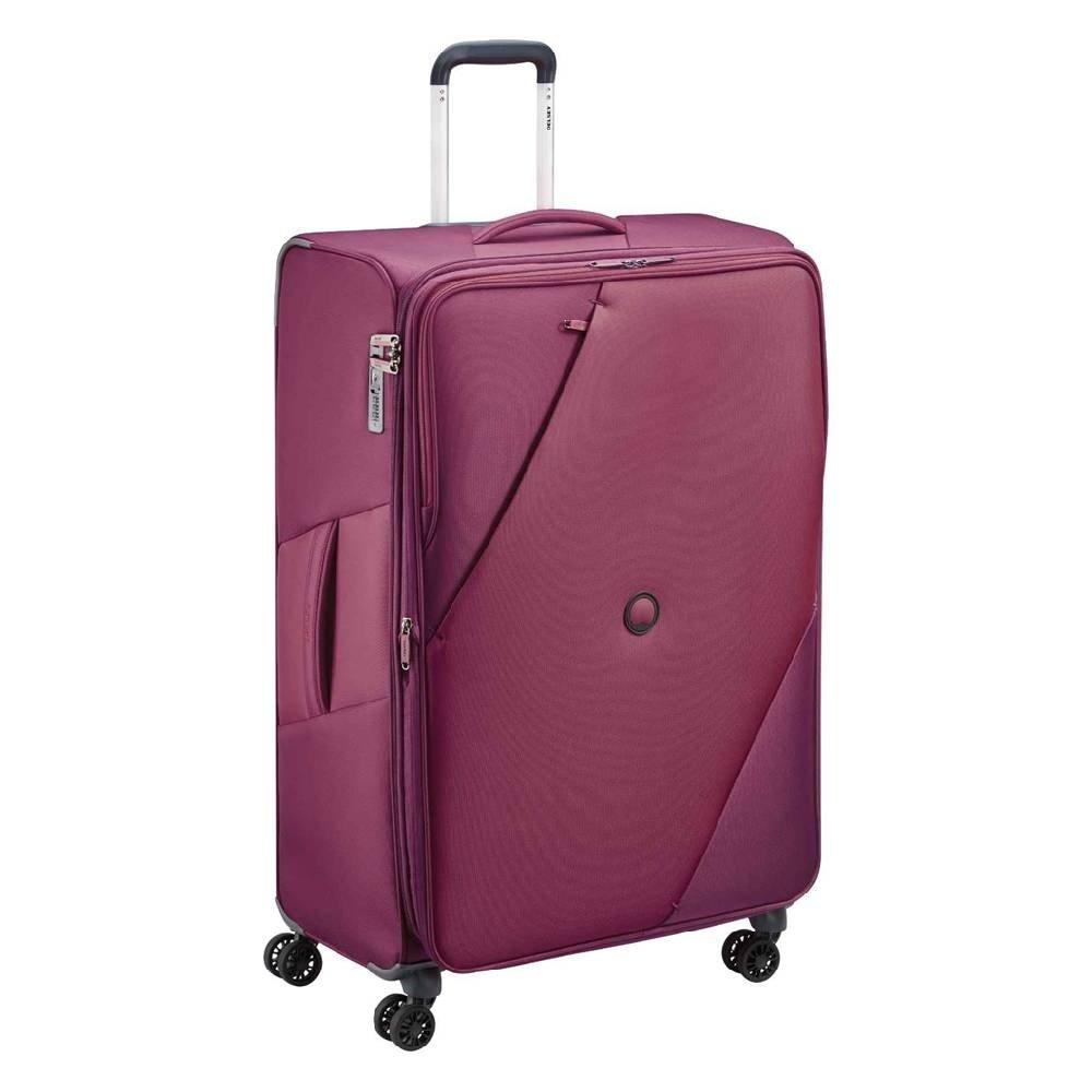 Delsey Maringa 71cm 4 Wheel Soft Luggage, 00390982008E9 P – Purple