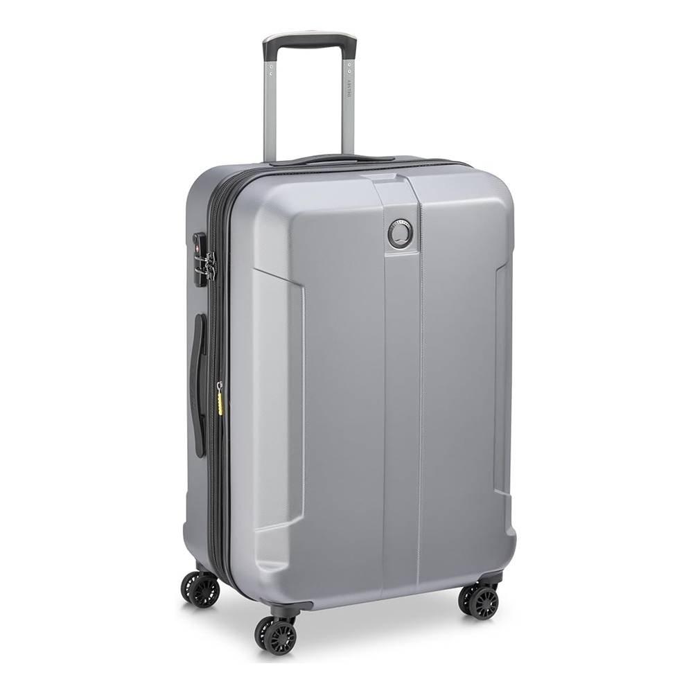 Delsey Depart 61Cm 4 Wheel Cabin Hard Luggage, 00314580501 X9 - Grey