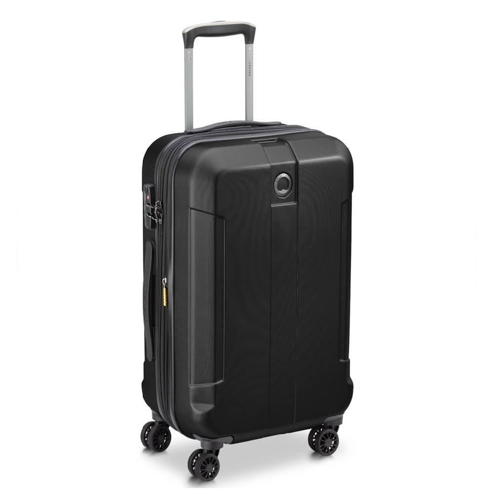 Delsey Depart 61Cm 4 Wheel Cabin Hard Luggage, 00314580500 X9 - Black 