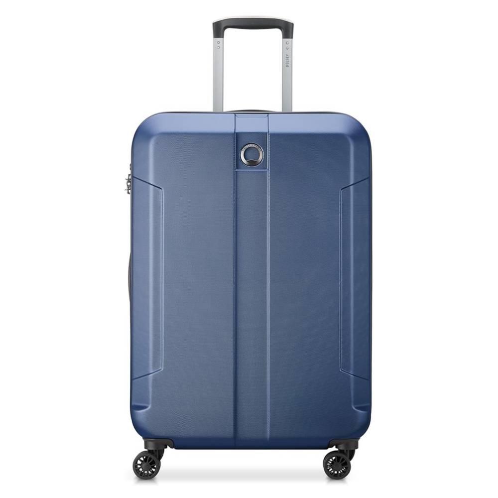Delsey Depart 61Cm 4 Wheel Cabin Hard Luggage, 00314580522 X9 - Navy