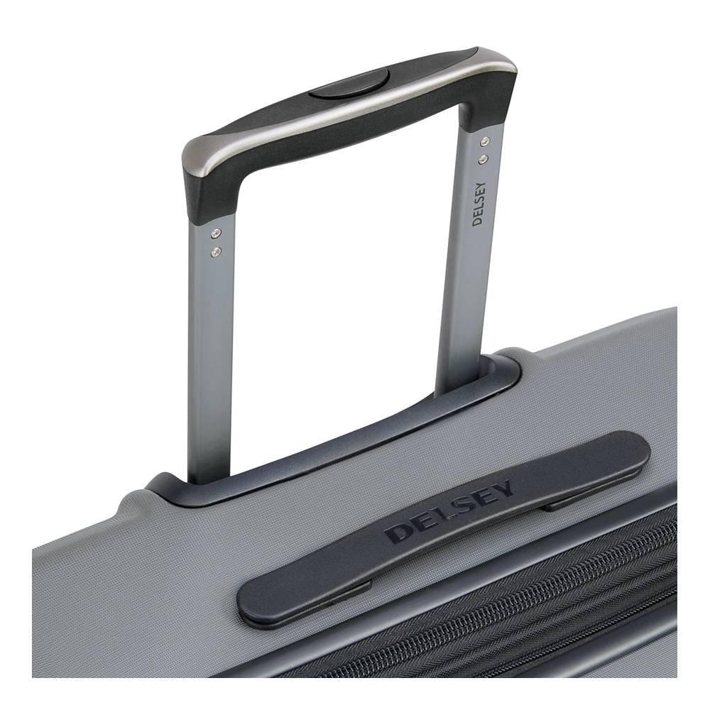 DELSEY Depart 71cm Hard Luggage Expandable 4 Wheel Check, 00314582001 X9 - Grey