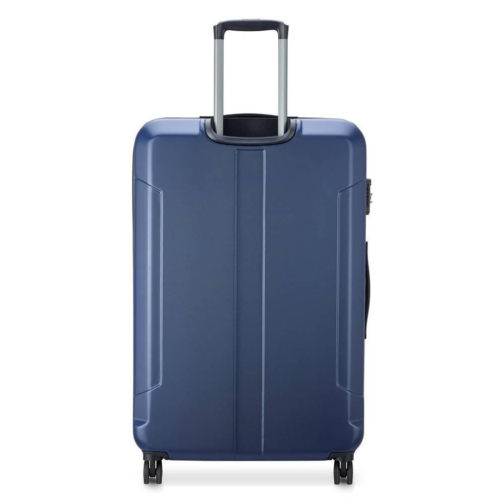 DELSEY Depart 81cm Hard Luggage Expandable 4 Wheel Check, 00314583022 X9 – Blue