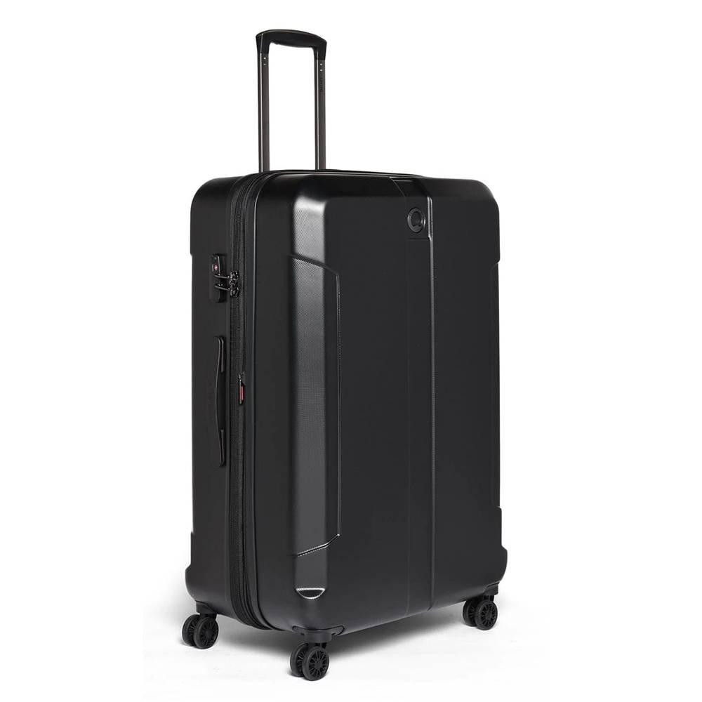DELSEY Depart 81cm Hard Luggage Expandable 4 Wheel Check, 00314583000 X9 – Black