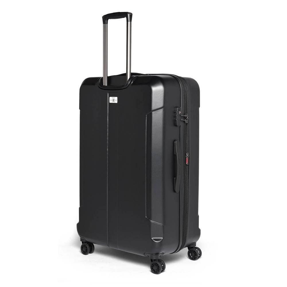 DELSEY Depart 81cm Hard Luggage Expandable 4 Wheel Check, 00314583000 X9 – Black