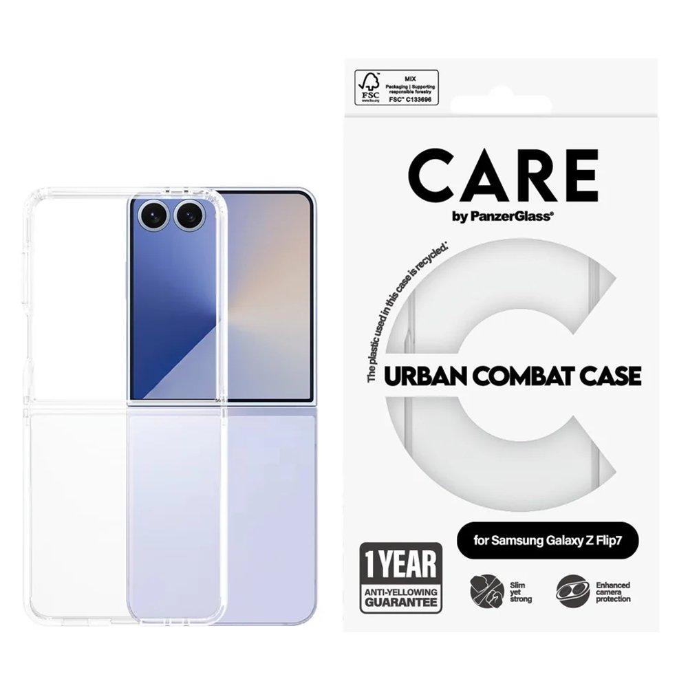 PanzerGlass Urban Combat Case for Samsung Galaxy Z Flip7, CR23003 - Transparent 