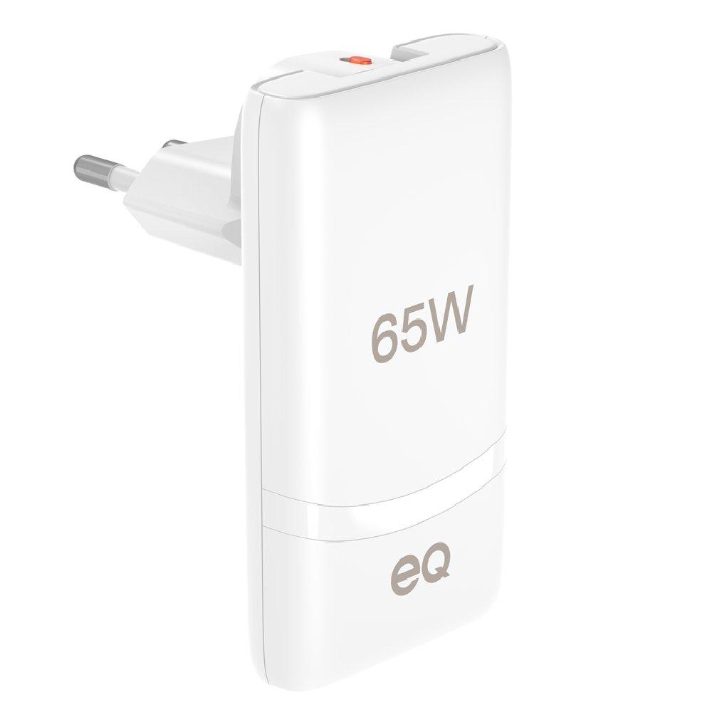 EQ Gan Charger 65W UK, EQ-VTX-65VLAC-Z -White