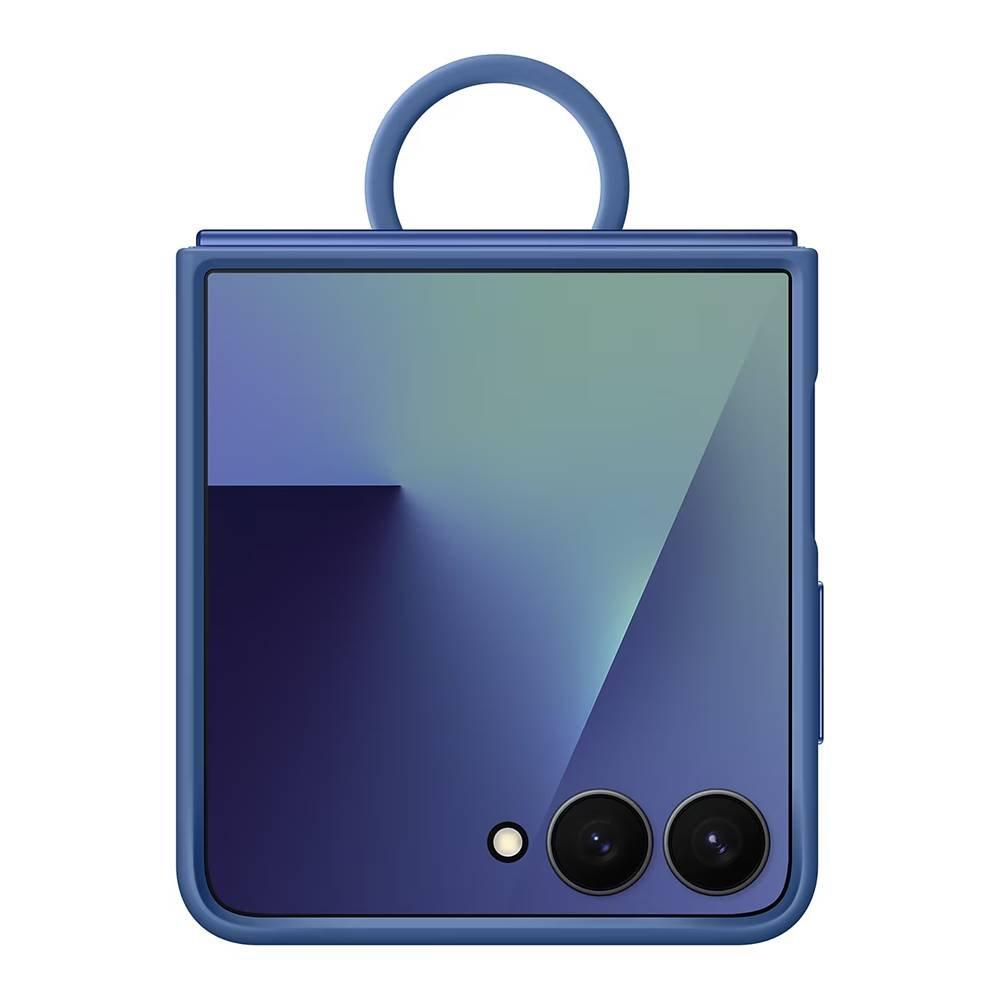 Samsung Silicone Case with Ring for Galaxy Z Flip7 - Navy 