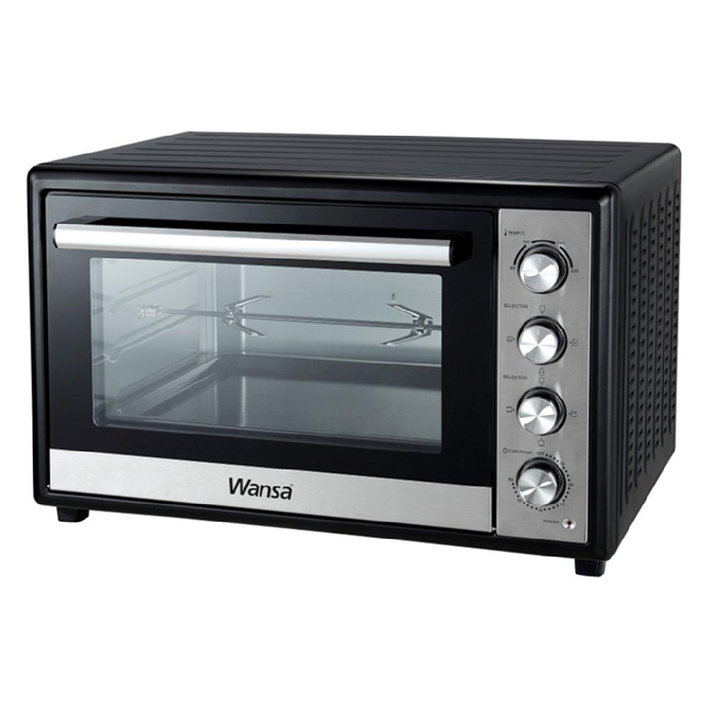 Wansa Electric Oven, 2700W, 100L, KR-L100RCL - Black & Silver 