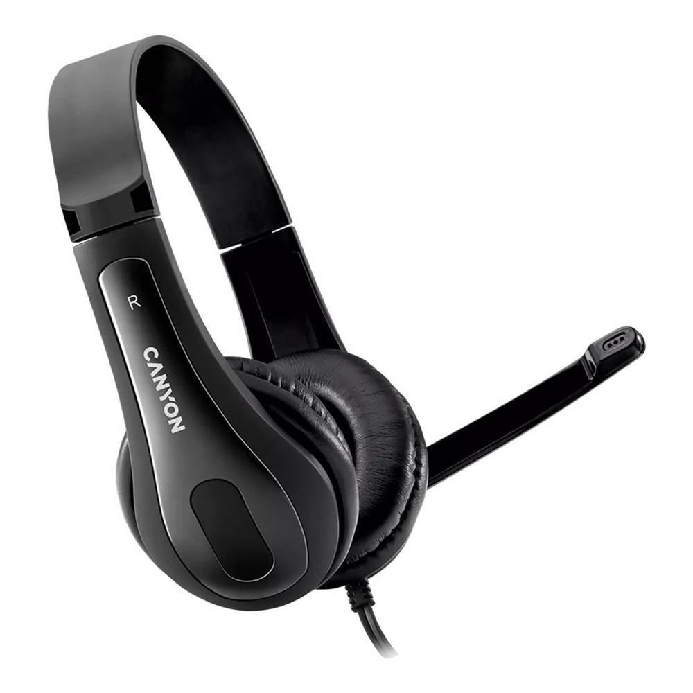 Canyon Simple PC headset HSC-1, CNS-CHSC1B – Black 