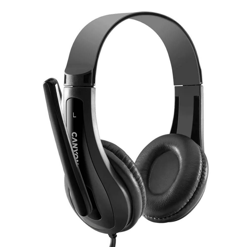 Canyon Simple PC headset HSC-1, CNS-CHSC1B – Black 