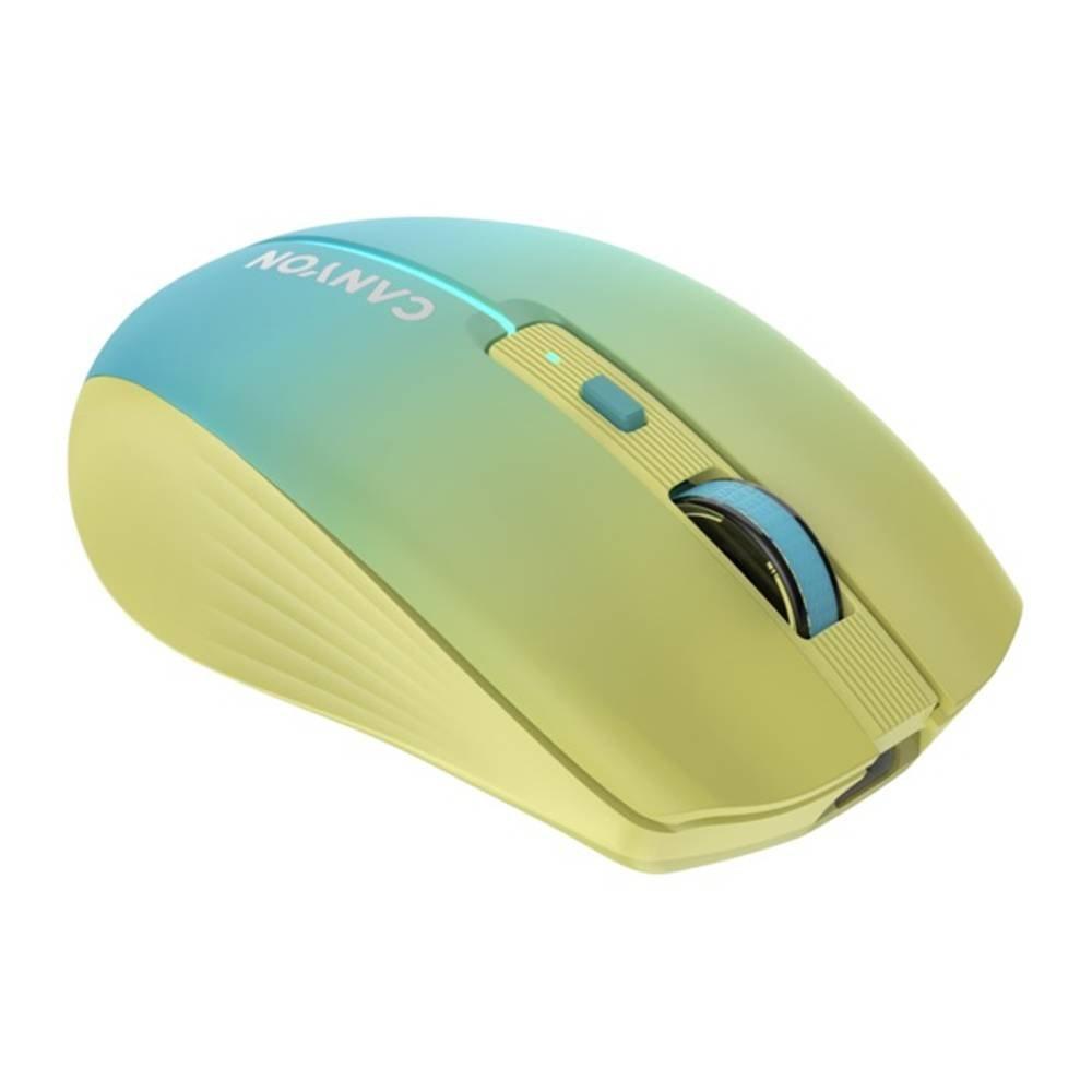 Canyon Rechargeable Wireless Mouse, CNS-CMSW44UA - Yellow\Blue