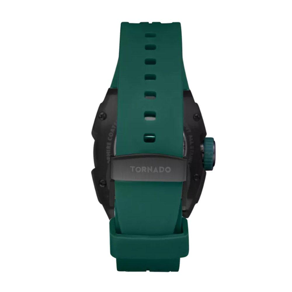 Toronado Watch For Men 38.5mm Green Strap T24302-BSHB Black