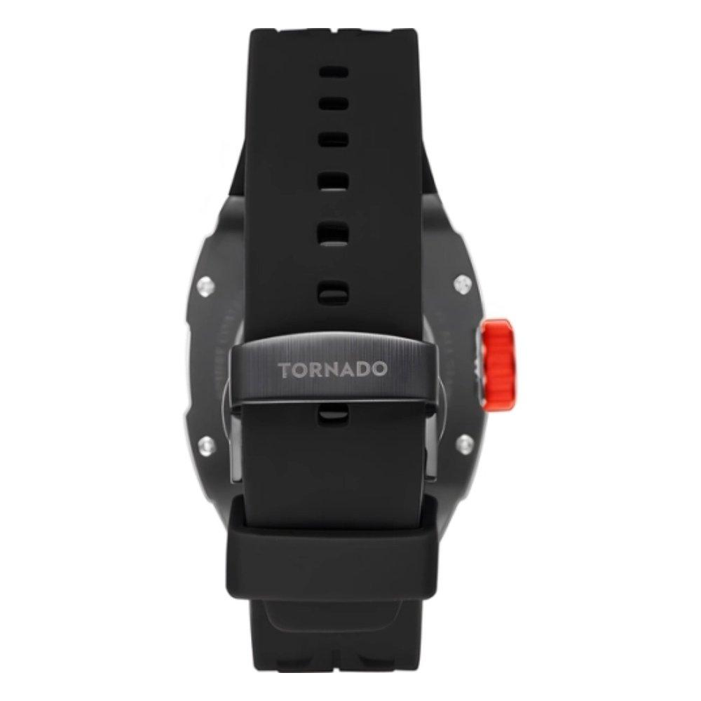 ساعة تورونادو رجالي 38.5 ملم سوار أسود T24302-XSBB أسود