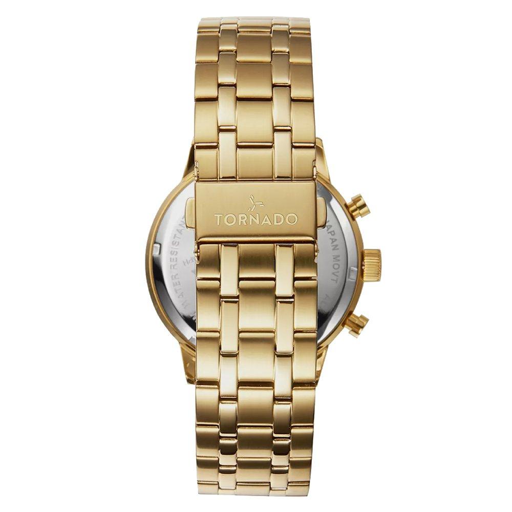 Toronado Watch For Men 43mm Gold Strap T6102-GBGH Gold
