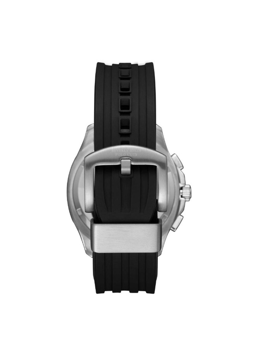 Beverly Hills Polo Men's Watch, Multifunction, Metal Strap, 42mm, BHPC-BP3211X.351 - Black