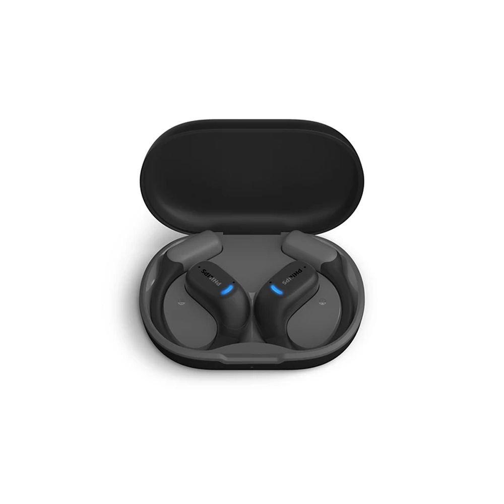 سماعات رياضية لاسلكية ترو مفتوحة الأذن من فيليبس، TAA6709DG/97 – رمادي داكن