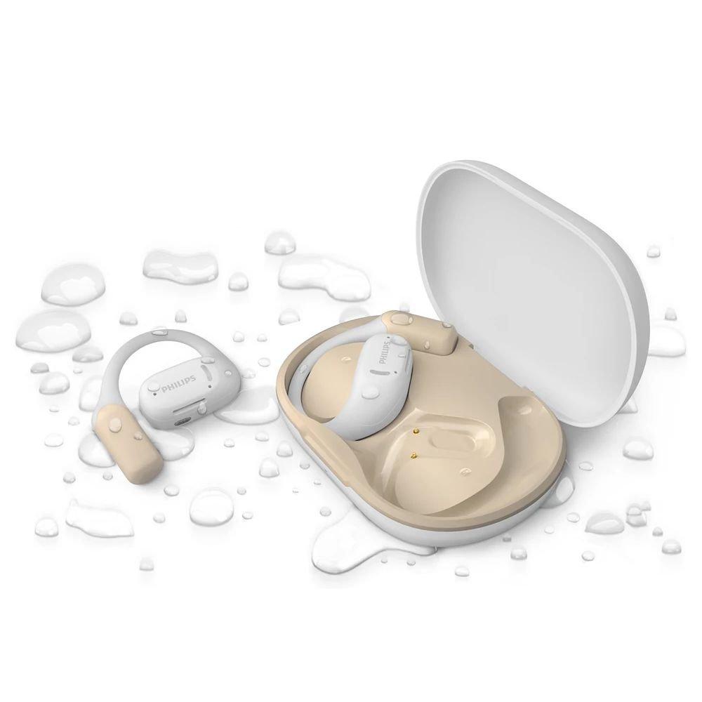 سماعات رأس رياضية فيليبس سلسلة 6000 مفتوحة الأذن لاسلكية بالكامل، بلوتوث، TAA6709WT/97 – أبيض