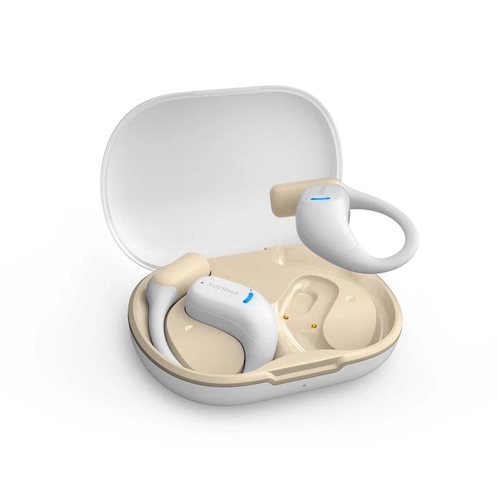 سماعات رأس رياضية فيليبس سلسلة 6000 مفتوحة الأذن لاسلكية بالكامل، بلوتوث، TAA6709WT/97 – أبيض