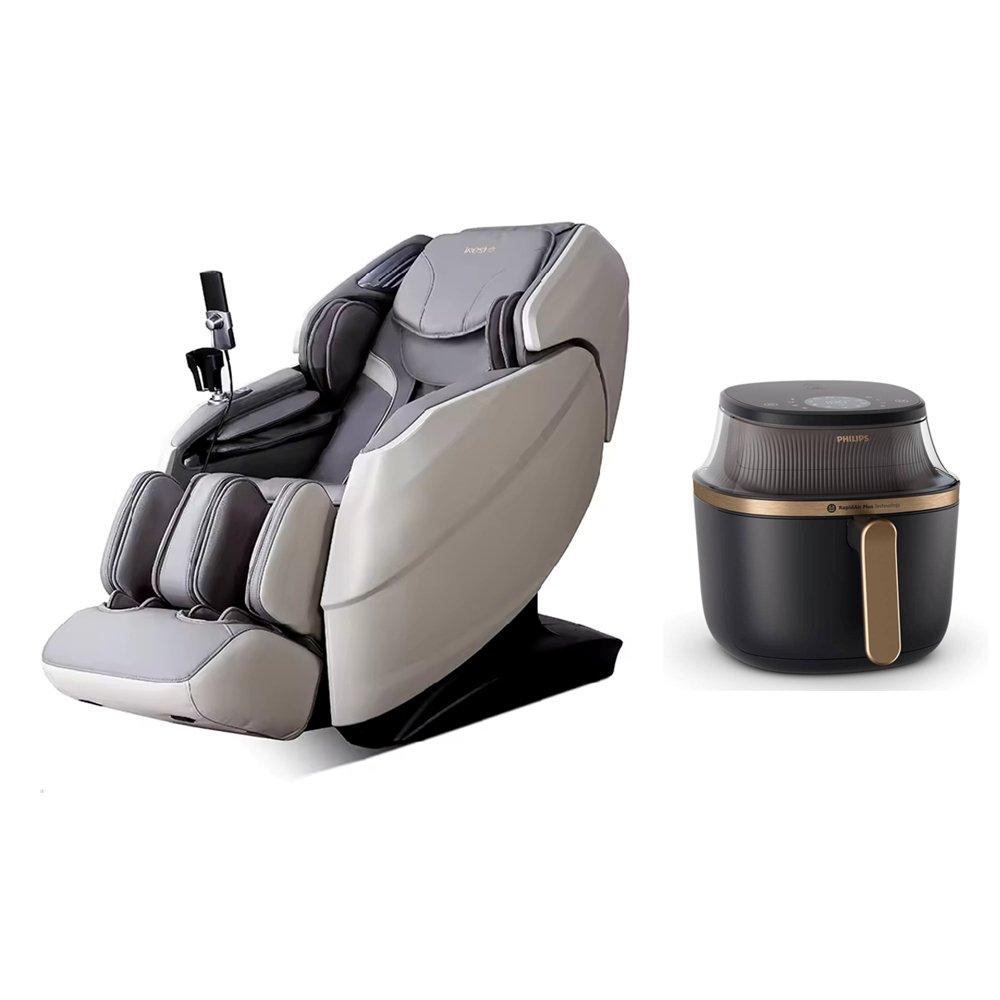 iRest Massage Chair + Philips 4.2L Digital Fryer
