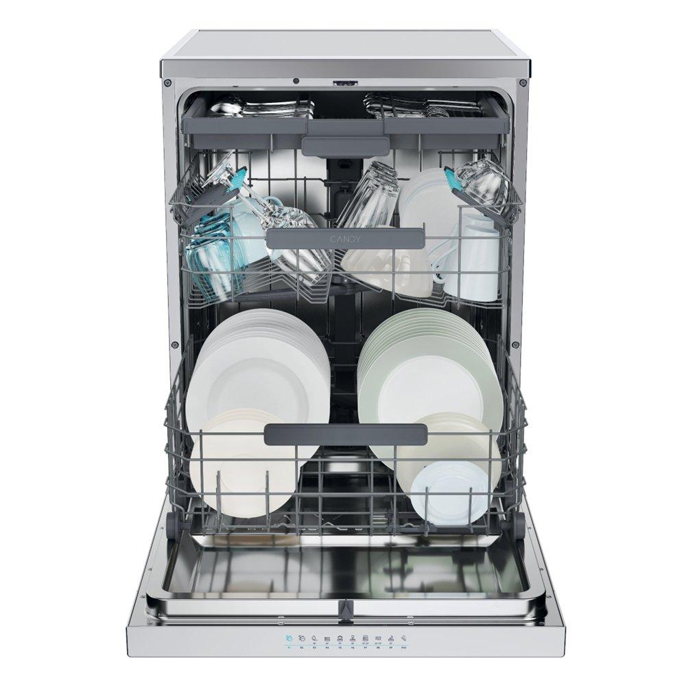 Candy Rapidò Dishwasher, 16 Place Settings, 10 Programs, CF 6C4S1PX-19 – Stainless Steel