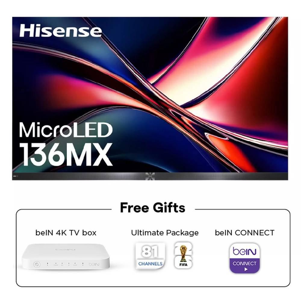 Hisense 136" 4K MICRO LED TV, 136MUX - Black