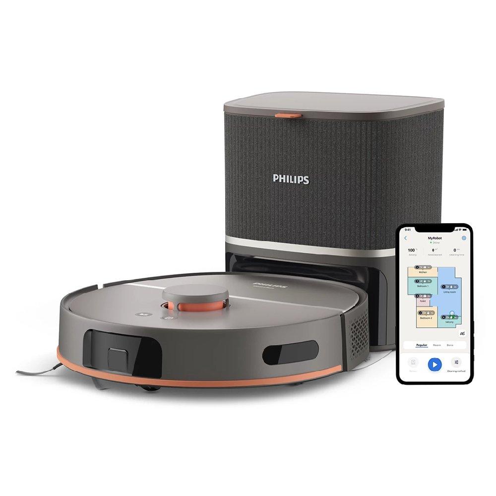 PHILIPS 5000 Series Robotic Vacuum Cleaner, 10000 pa, XU5100/11 - Gray