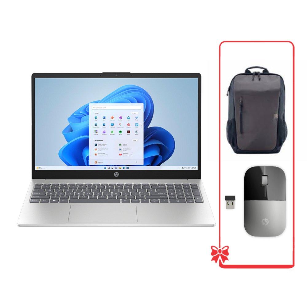 HP Laptop, Intel Core i5, 16GB RAM, 512GB SSD, Intel Iris Xe, 15.6”, Windows 11 Home, 15-FD0270NE - Silver