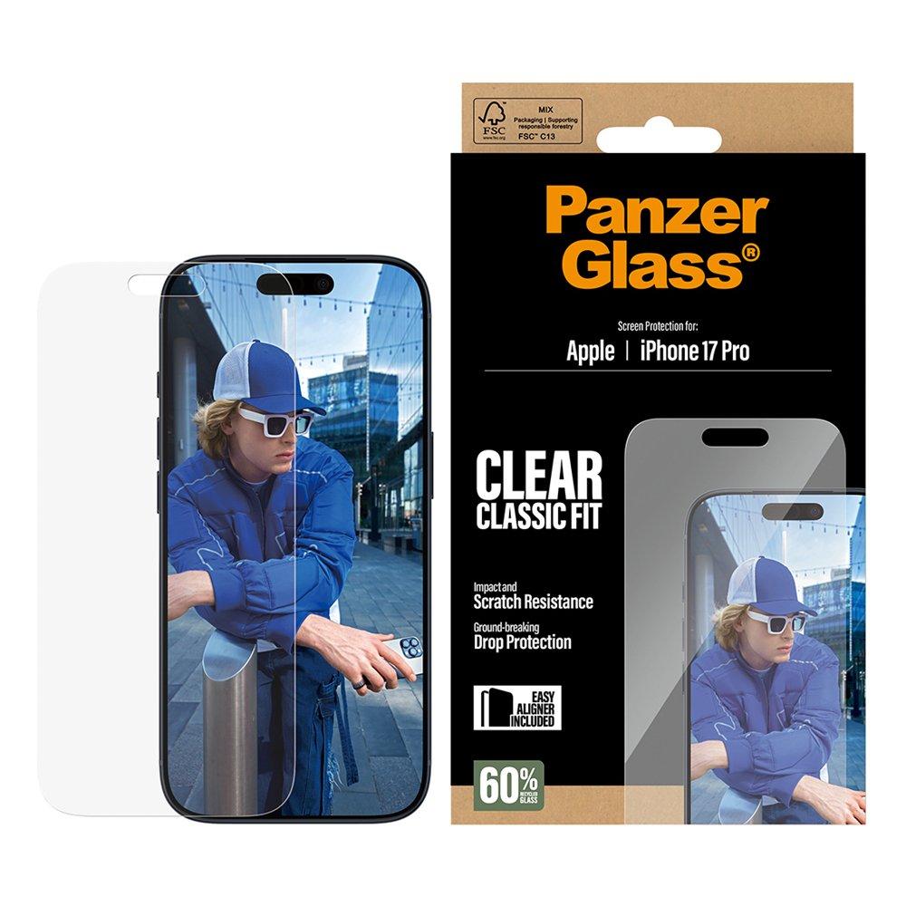 Panzer Classic Fit Screen Protector for iPhone 17 Pro, PG55915 - Clear