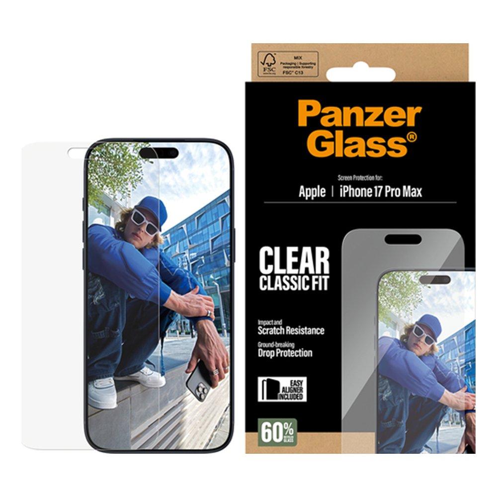 Panzer Classic Fit Screen Protector for iPhone 17 Pro Max, PG24188 - Clear