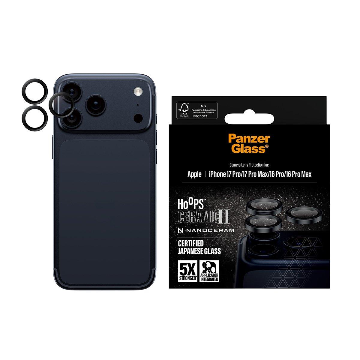 PanzerGlass Ceramic Lens Rings For iPhone 17 Pro / Pro Max PG63347