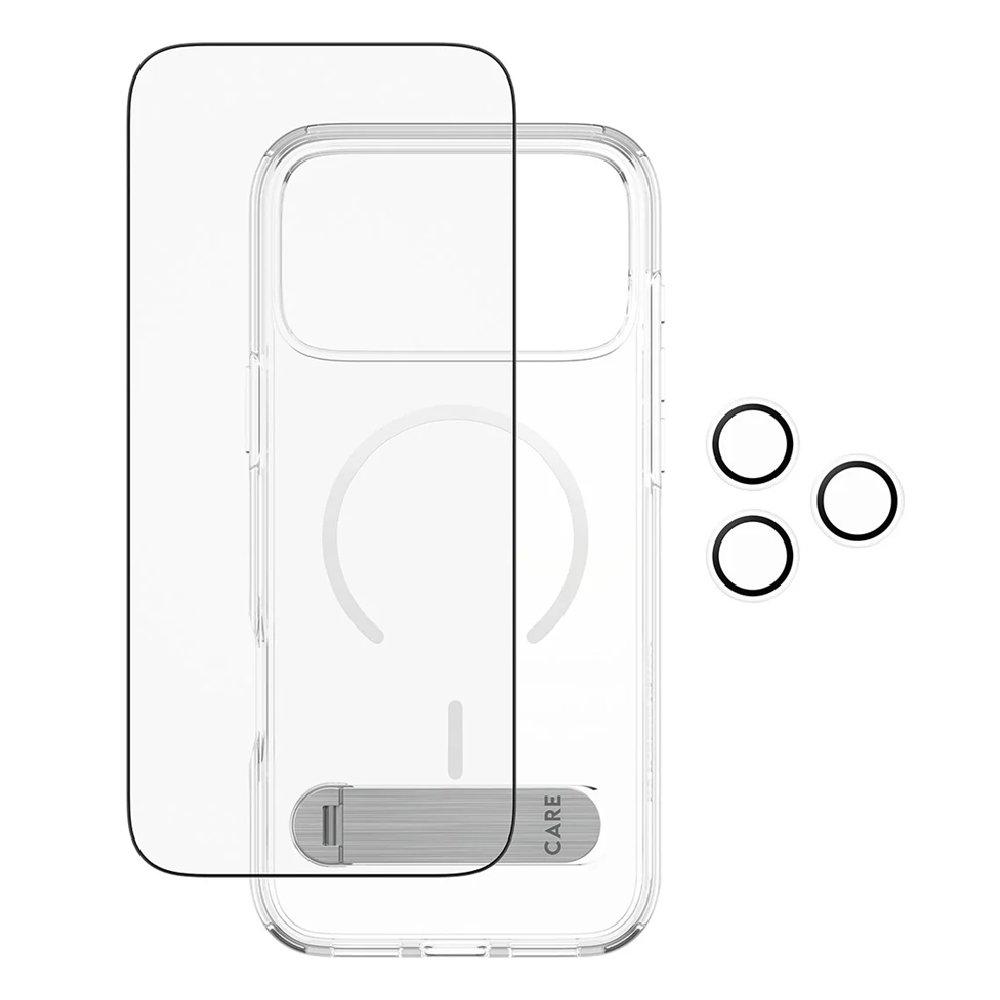 PanzerGlass 3-in-1 Feature Kick Bundle for iPhone 17 Pro Max, CR41528 - Clear