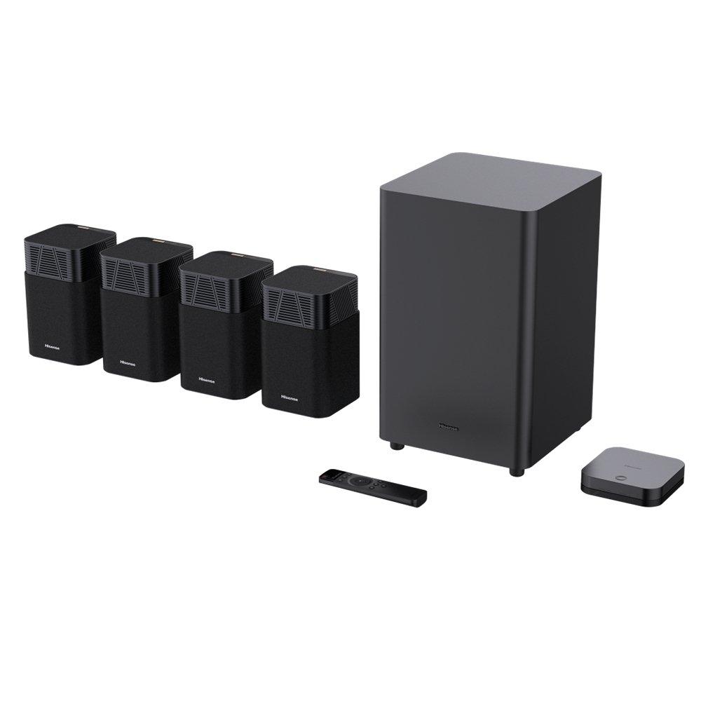 مكبر صوت هايسنس HT ساترن 4.1.2  قناة مع مضخم - أسود