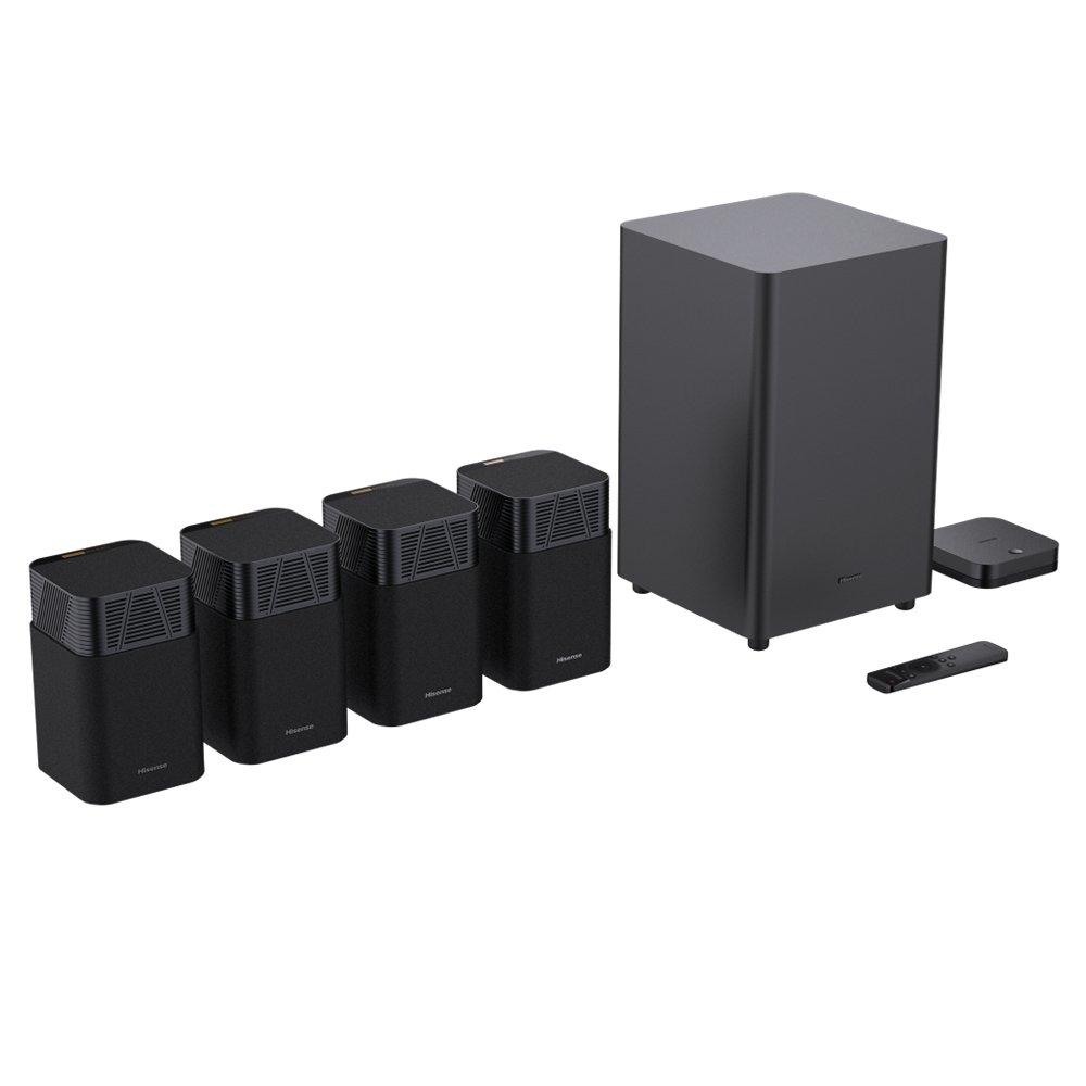 مكبر صوت هايسنس HT ساترن 4.1.2  قناة مع مضخم - أسود