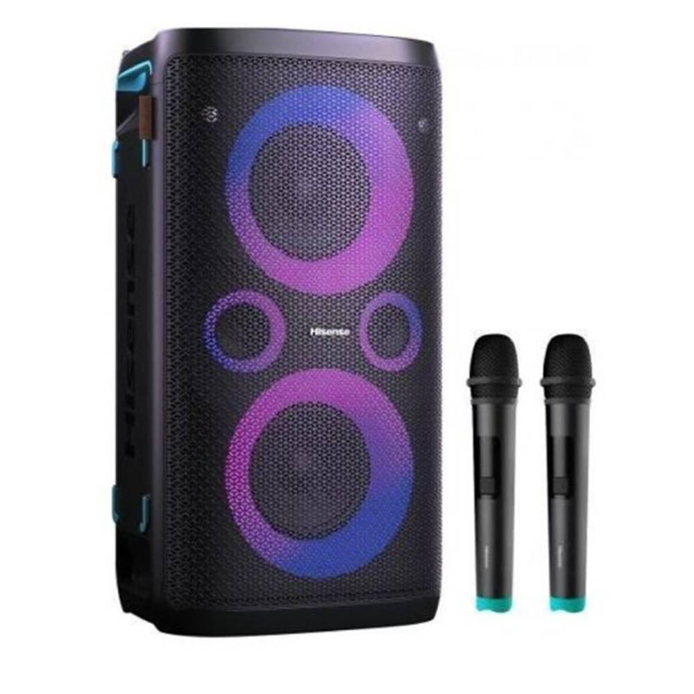 Hisense HP110 Plus Party Rocker One Plus Party Speaker with 2 microphones- Black