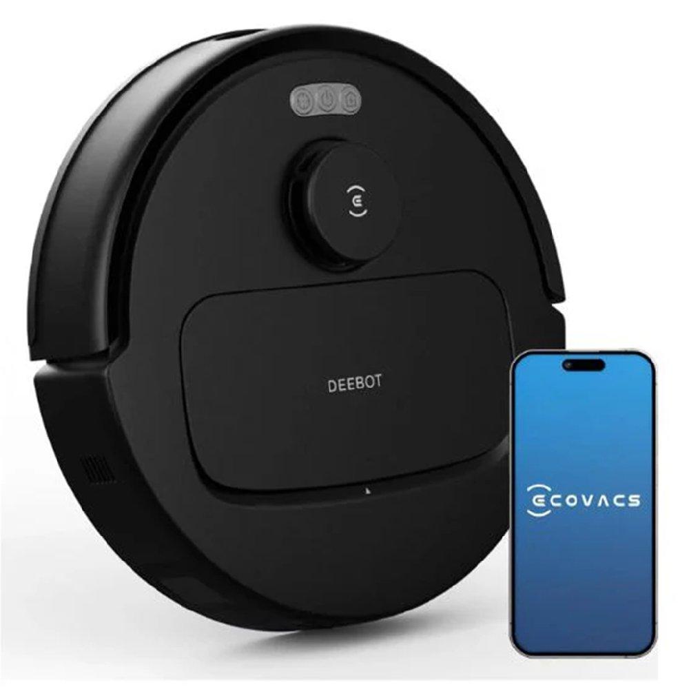 Ecovacs Deebot N20E Robot Vacuum Cleaner, 0.35L, YDLX11-3 - Black