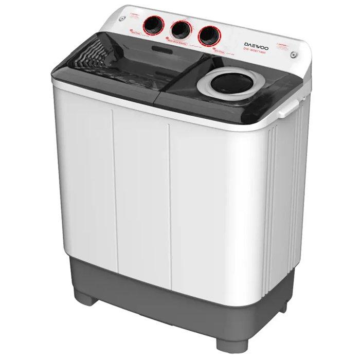 Daewoo Twin Tub Washer, 18kg Washing Capacity, 10kg Spin Capacity, DW-W1871WHU - White