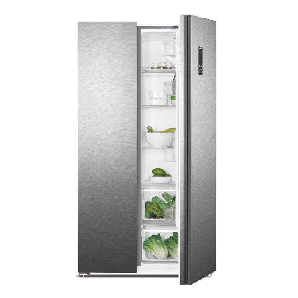 Daewoo Side by Side Refrigerator, 521 L, 18.4 CFT, DR-S6441DI - Inox