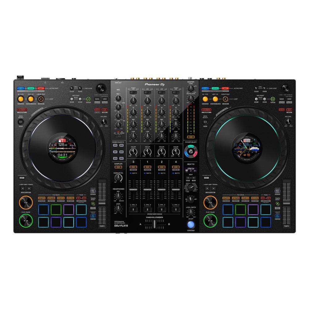 Pioneer 4 Deck DJ Controller, PIONEER DDJ-FLX10 - Black